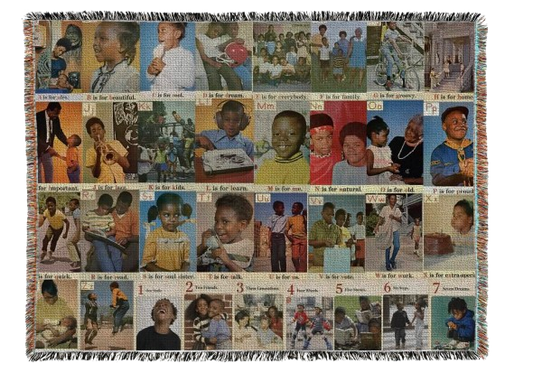 Black ABC's Blanket